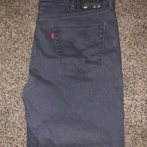 Levi’s 541 gray jeans.